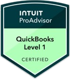 Intuit QuickBooks ProAdvisor — Level 1 Certified